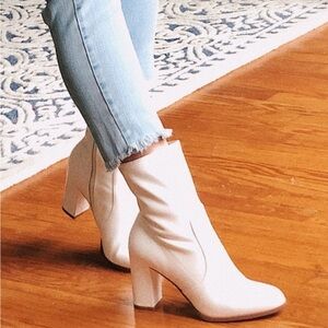 Chinese Laundry White Ankle Booties